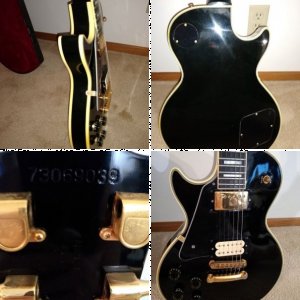 1979 Gibson Les Paul black beauty (left-handed)
